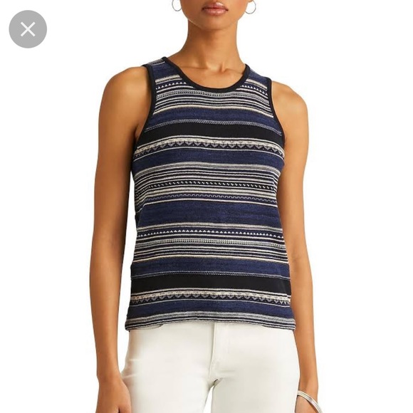 NWT Ralph Lauren Ribbed Striped Tank Top - Picture 6 of 16
